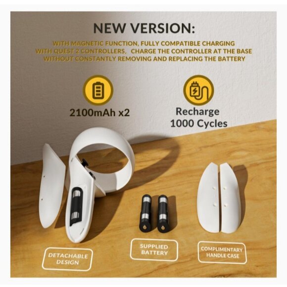 Oculus Quest 2 Charging Dock with 2 Rechargeable Batteries - Picture 4 of 12